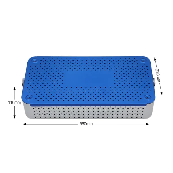 OrthoPro Aluminum DFN Intramedullary Nail Box for sterilization and storage of distal femur orthopedic implants