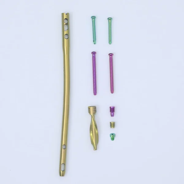 OrthoPro Aluminum DFN Intramedullary Nail Box for sterilization and storage of distal femur orthopedic implants