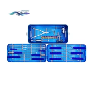 T-PAL Peek Cage Instrument Set for TLIF Spinal Surgery displayed in sterilization case