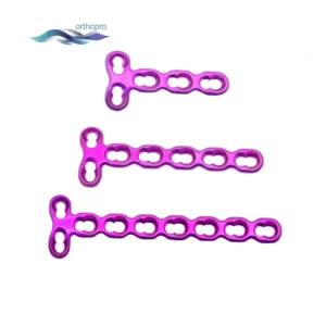2.0mm Mini T Reconstruction Locking Plate for hand fracture fixation