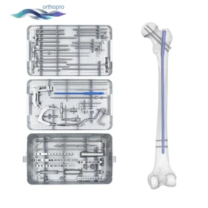 Expert Femoral Intramedullary Nail Instrument Set in Sterilization Case