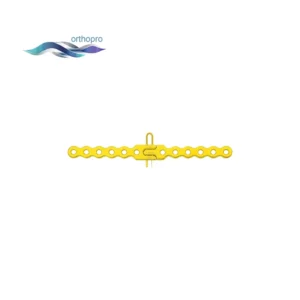 OrthoPro Titanium Straight Sternum Locking Plate with Clip I for Rigid Sternal Fixation and Thoracic Surgery