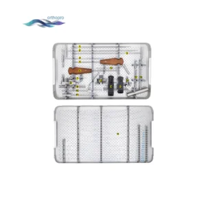 OrthoPro Ulna Intramedullary Nail Instrument Set in sterilization box