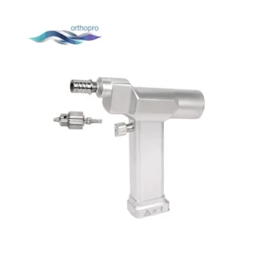 High-performance orthopedic cannulated bone drill with hollow shaft for guide wire surgical fixation.