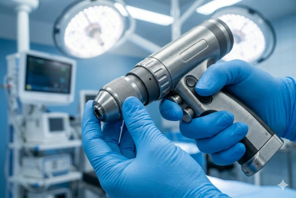 OrthoPro self-stopping craniotomy drill for hospital neurosurgery