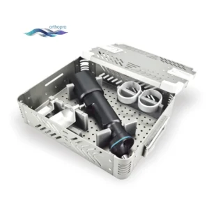 Caja de esterilización para brocas de implantes ortopédicos para el autoclave de herramientas quirúrgicas eléctricas
